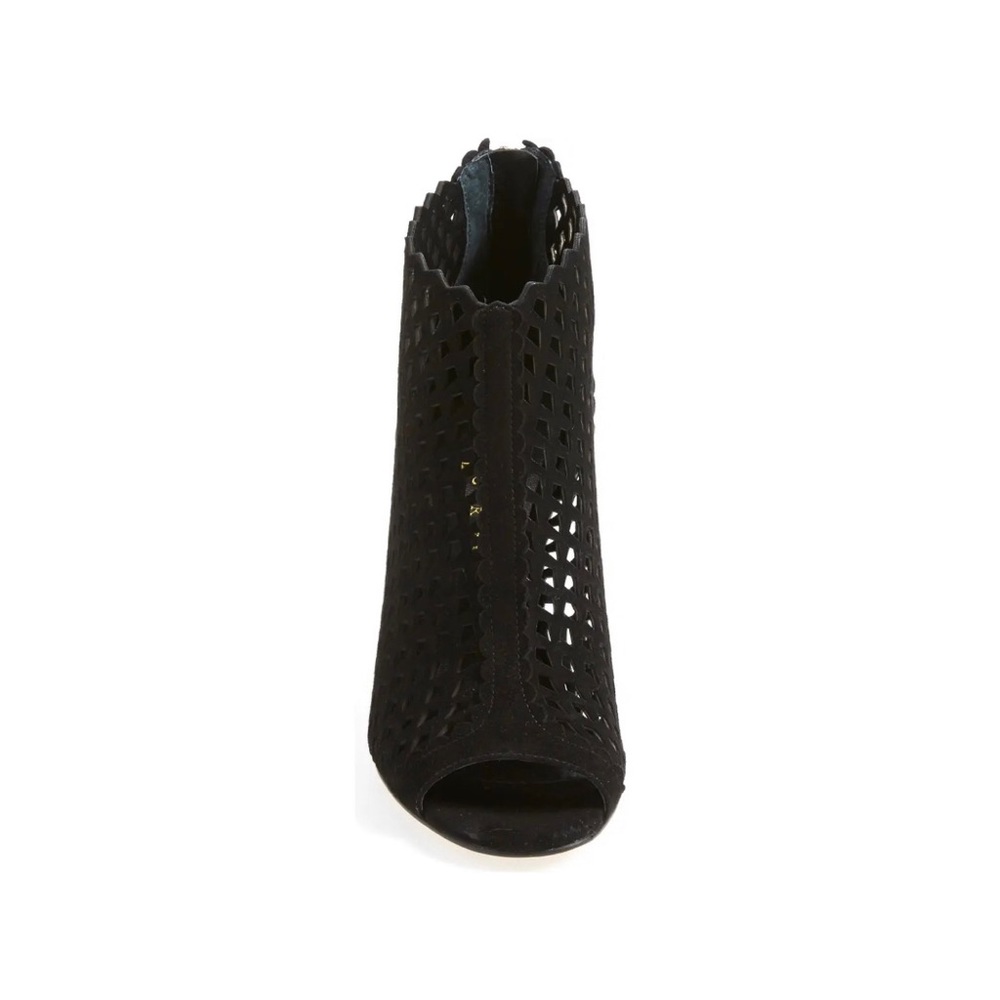 Ivanka Trump Didia Cutout Suede Bootie Black 7.5 - Picture 2 of 15